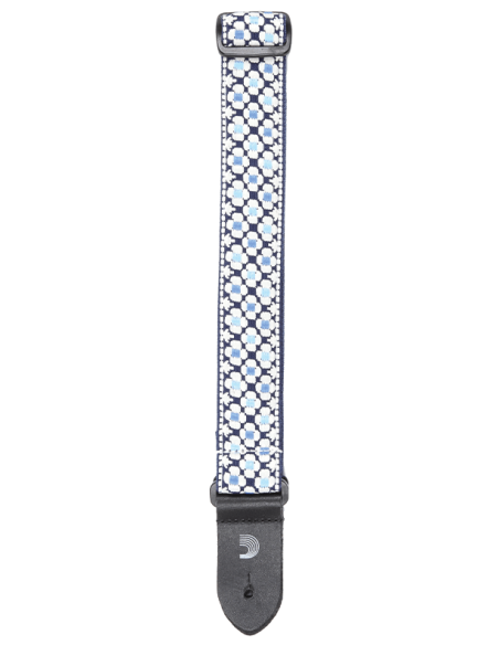 D'ADDARIO STRAP UKULELE BLUE FLOWERS
