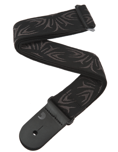 D'ADDARIO STRAP BLACK GRAY TATTOO