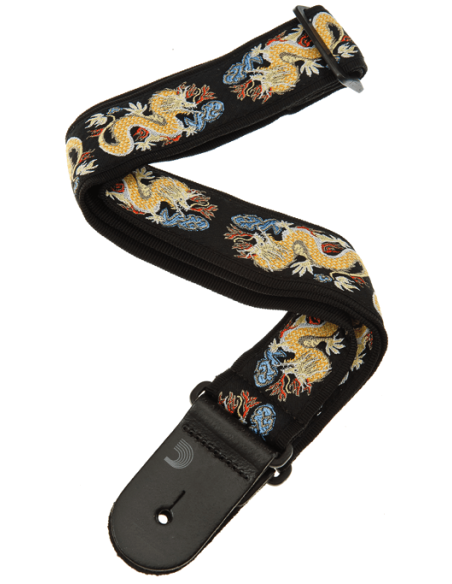 D'ADDARIO STRAP BLACK DRAGON
