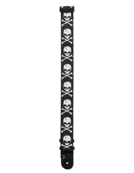 D'ADDARIO STRAP SKULL AND CROSS BONE