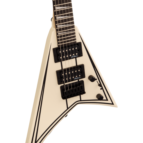 JACKSON JS1X RR MINION VINTAGE WHITE W/BLACK BEVELS