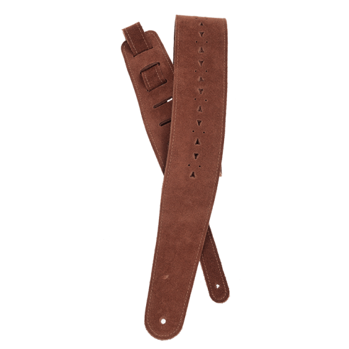 D'ADDARIO STRAP VENTED LEATHER HONEY SUEDE APACHE
