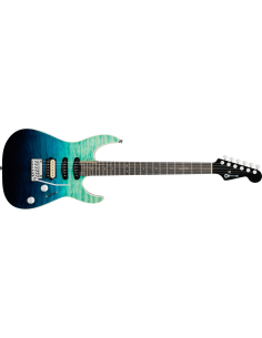 CHARVEL PRO MOD PLUS DK24 E HSS E 2PT QM BLUE CURACAO