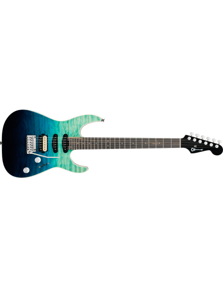 CHARVEL PRO MOD PLUS DK24 E HSS E 2PT QM BLUE CURACAO