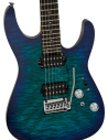 CHARVEL PRO MOD PLUS DK24 E HH 2PT QM CHLORINE BURST