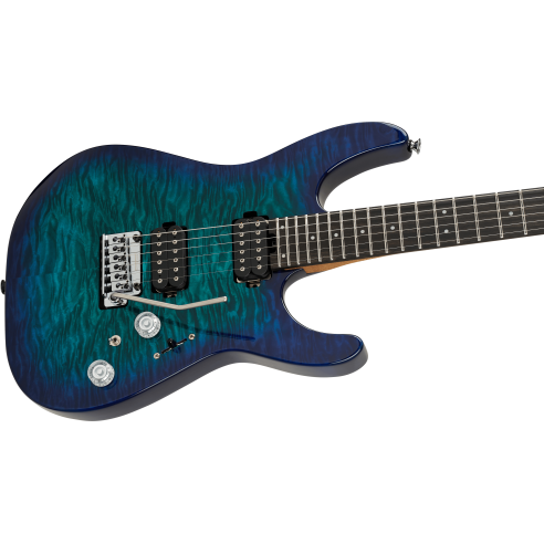 CHARVEL PRO MOD PLUS DK24 E HH 2PT QM CHLORINE BURST