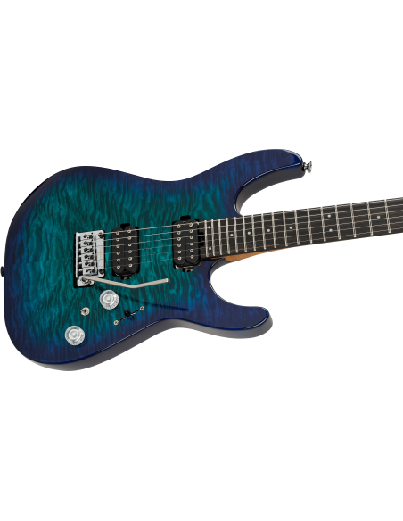 CHARVEL PRO MOD PLUS DK24 E HH 2PT QM CHLORINE BURST