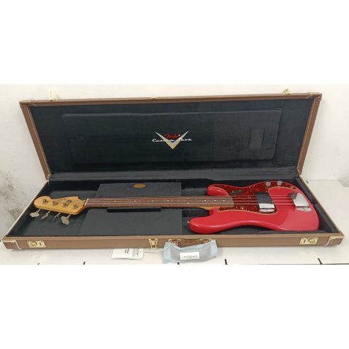 FENDER P BASS LTD 60 JOURNEYMAN RELIC FIESTA RED