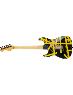EVH LTD STRIPED SERIES FRANKIE RELIC AGED BLACK AND YELLOW 2