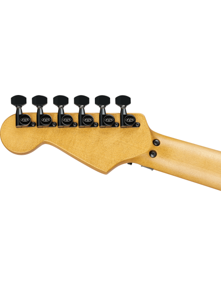 EVH LTD STRIPED SERIES FRANKIE RELIC AGED BLACK AND YELLOW