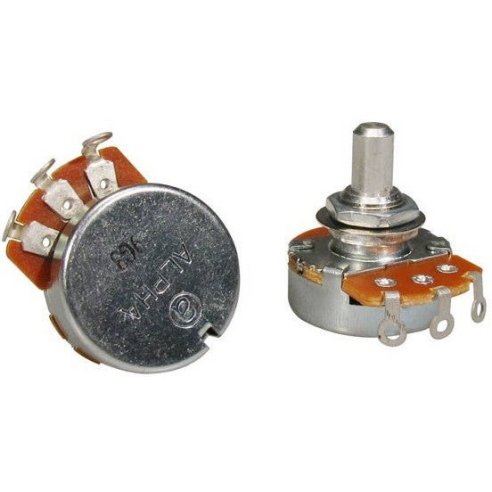 ALPHA POT 250K LINEARE SOLID SHAFT