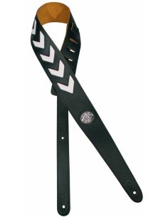 GAUCHO STRAP GST-216-BK SERGENT DESIGN BLACK/WHITE
