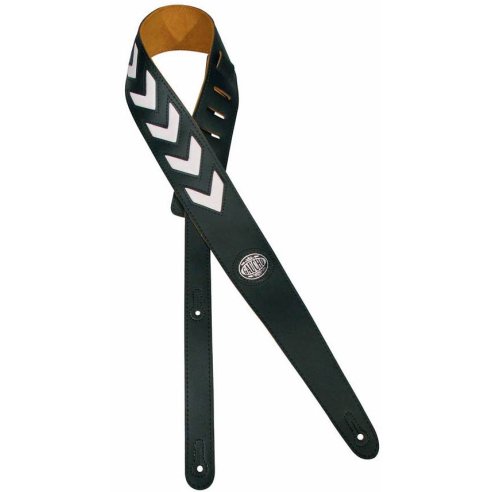 GAUCHO STRAP GST-216-BK SERGENT DESIGN BLACK/WHITE