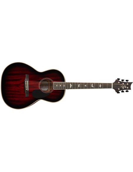 PRS SE PARLOR 20 PIEZO FIRE RED BURST GLOSS TOP