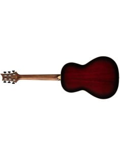 PRS SE PARLOR 20 PIEZO FIRE RED BURST GLOSS TOP 2
