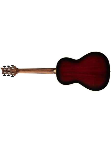 PRS SE PARLOR 20 PIEZO FIRE RED BURST GLOSS TOP