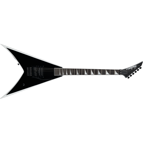 JACKSON PRO WES BORLAND KING V BLACK WITH WIHTE BEVELS