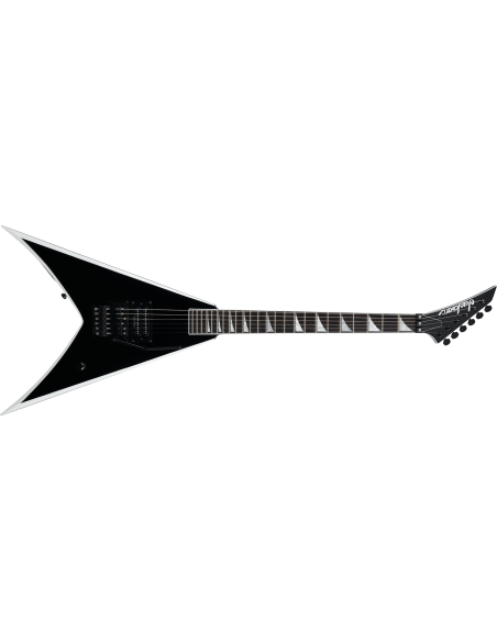 JACKSON PRO WES BORLAND KING V BLACK WITH WIHTE BEVELS