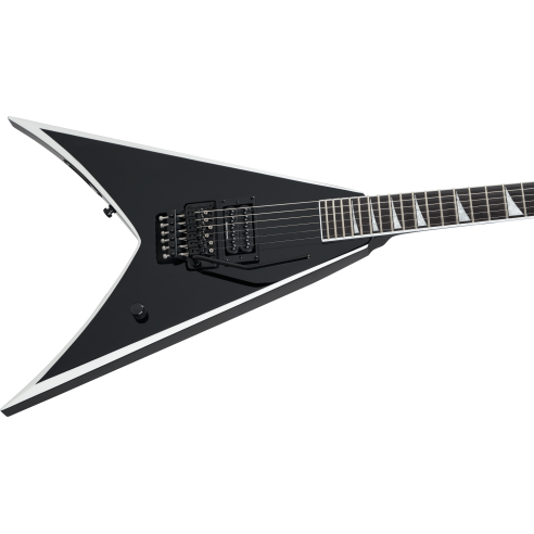 JACKSON PRO WES BORLAND KING V BLACK WITH WIHTE BEVELS