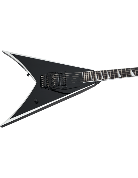 JACKSON PRO WES BORLAND KING V BLACK WITH WIHTE BEVELS