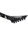 JACKSON PRO WES BORLAND KING V BLACK WITH WIHTE BEVELS