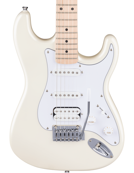 SQUIER FSR AFFINITY STRAT HSS MN PEARL WHITE