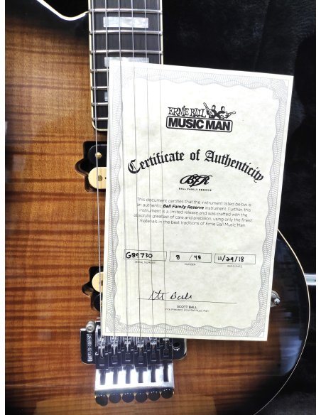 MUSIC MAN AXIS BFR BUTTERSCOTCH BURST LIMITED EDITION 8/48