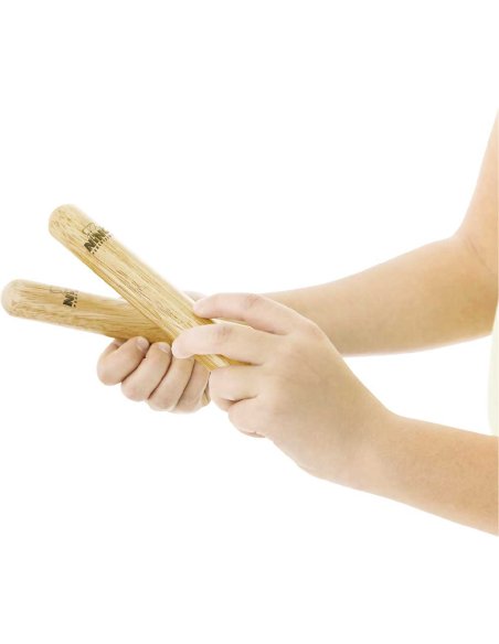 NINO PERCUSSION WOOD CLAVES MEDIUM 574