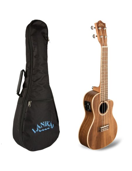 LANIKAI IT ACST-CEC UKULELE CONCERTO CON TOP IN ACACIA E PREAMP