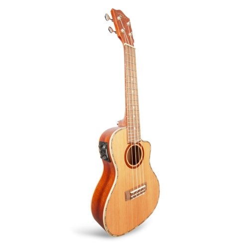 LANIKAI IT CDST-CEC UKULELE CONCERTO CON TOP IN CEDRO E PREAMP