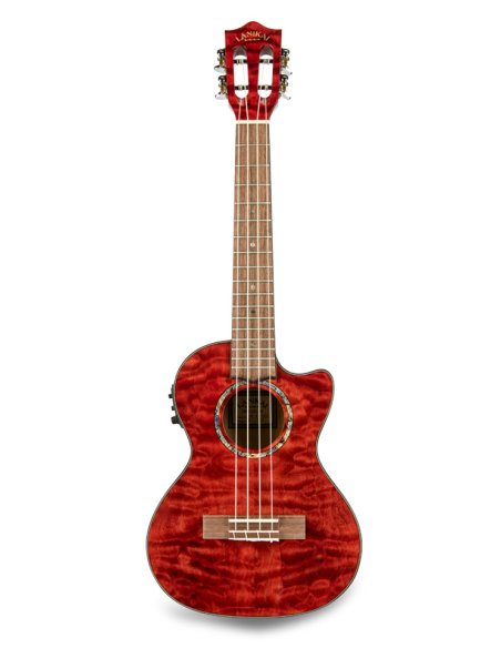 LANIKAI IT QM-RDCET - UKULELE TENORE QUILTED MAPLE