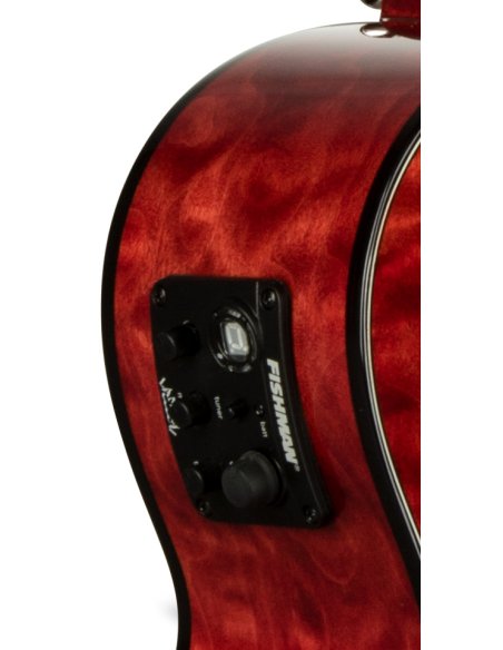 LANIKAI IT QM-RDCET - UKULELE TENORE QUILTED MAPLE