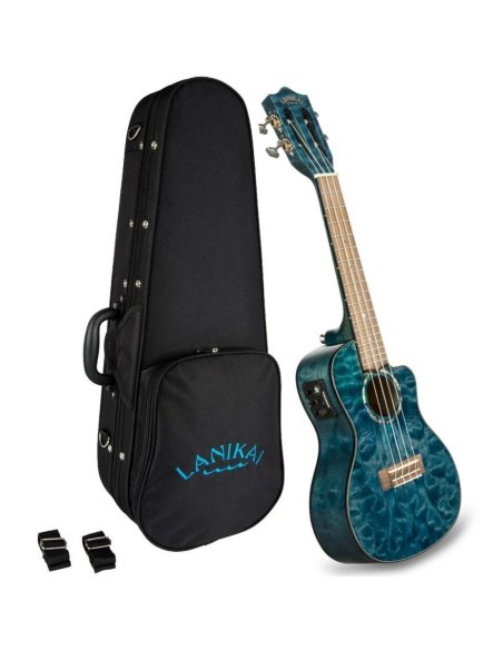 LANIKAI IT QM-BLCET - UKULELE TENORE QUILTED MAPLE