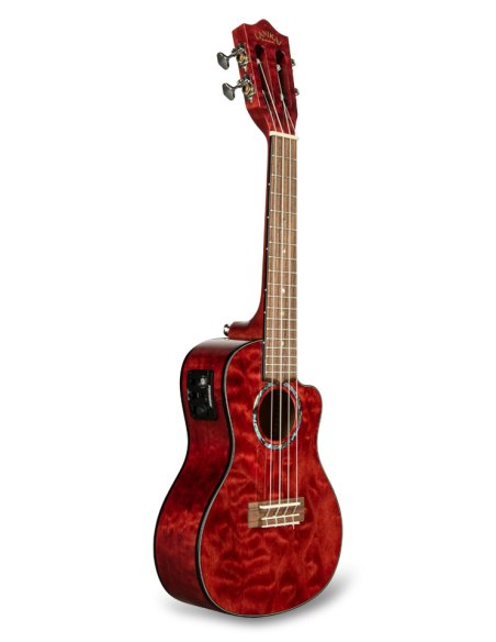 LANIKAI IT QM-RDCEC - UKULELE CONCERTO QUILTED MAPLE