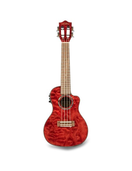 LANIKAI IT QM-RDCEC - UKULELE CONCERTO QUILTED MAPLE