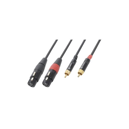 POWER DYNAMICS CONNEX CX68-3 2x XLR FEMALE - 2x RCA 3mt