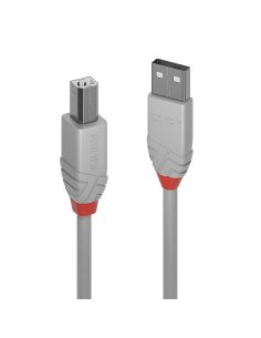 LINDY CAVO USB 2.0 A-B ANTHRA 2MT