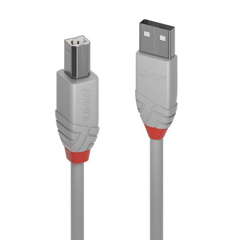 LINDY CAVO USB 2.0 A-B ANTHRA 2MT