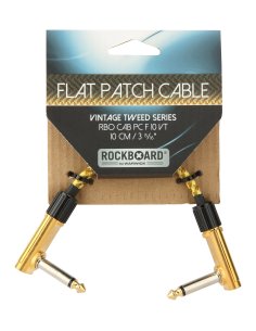 ROCKBOARD FLAT PATCH CABLE VINTAGE TWEED 10 CM.