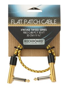ROCKBOARD FLAT PATCH CABLE VINTAGE TWEED 30 CM.