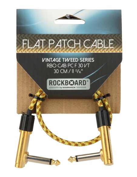ROCKBOARD FLAT PATCH CABLE VINTAGE TWEED 30 CM.