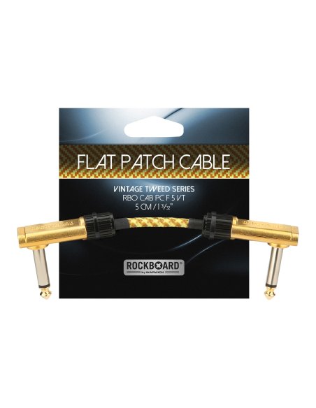 ROCKBOARD FLAT PATCH CABLE VINTAGE TWEED 5 CM.