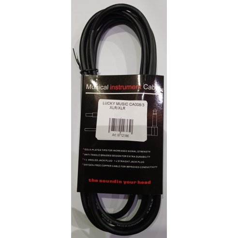 BACKVOX CA008/10 XLR/XLR 10 MT.