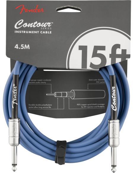 FENDER CABLE 15' CONTOUR LPB