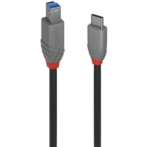 LINDY CAVO USB 3.2 C-B ANTHRA 3 MT