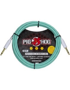 PIG HOG HEX SILENT CABLE 3MT. SEAFOAM GREEN