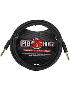 PIG HOG VINTAGE CABLE 3MT. BLACK WOVEN