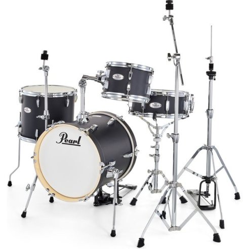 PEARL MDT564/C-D752 MIDTOWN 4PC COMPACT SET MATTE ASPHALT BLACK