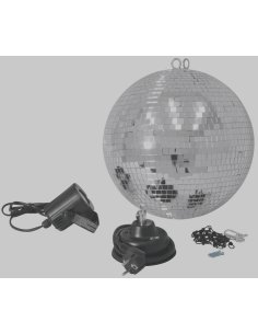 EUROLITE MIRROR BALL SET 30CM + LED SPOT