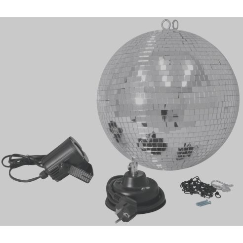 EUROLITE MIRROR BALL SET 30CM + LED SPOT